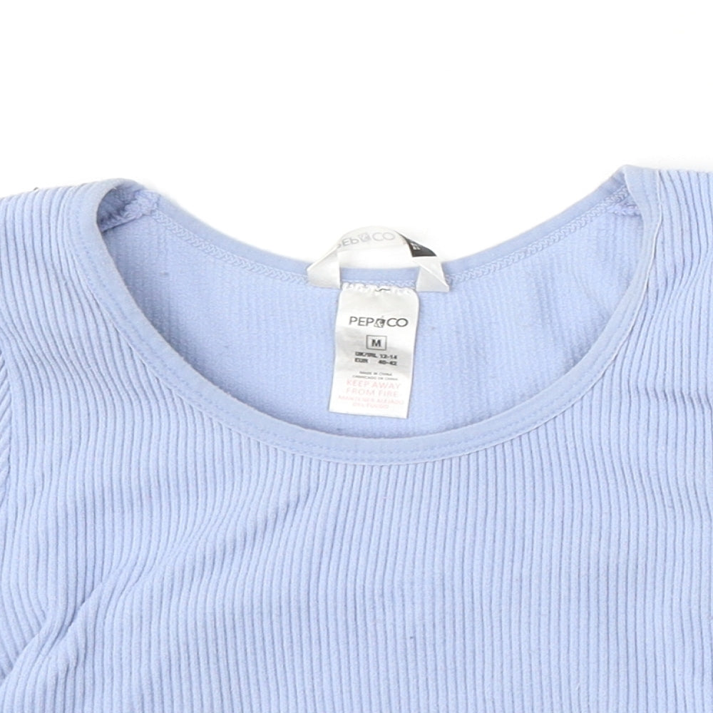 Womens UK Size M Pep&Co Blue Pullover Jumper
