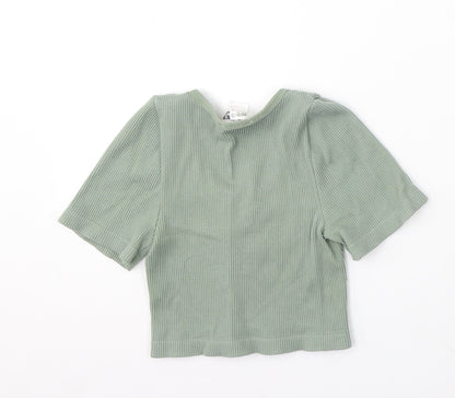 Womens UK Size 12 Pep&Co Green Pullover Jumper