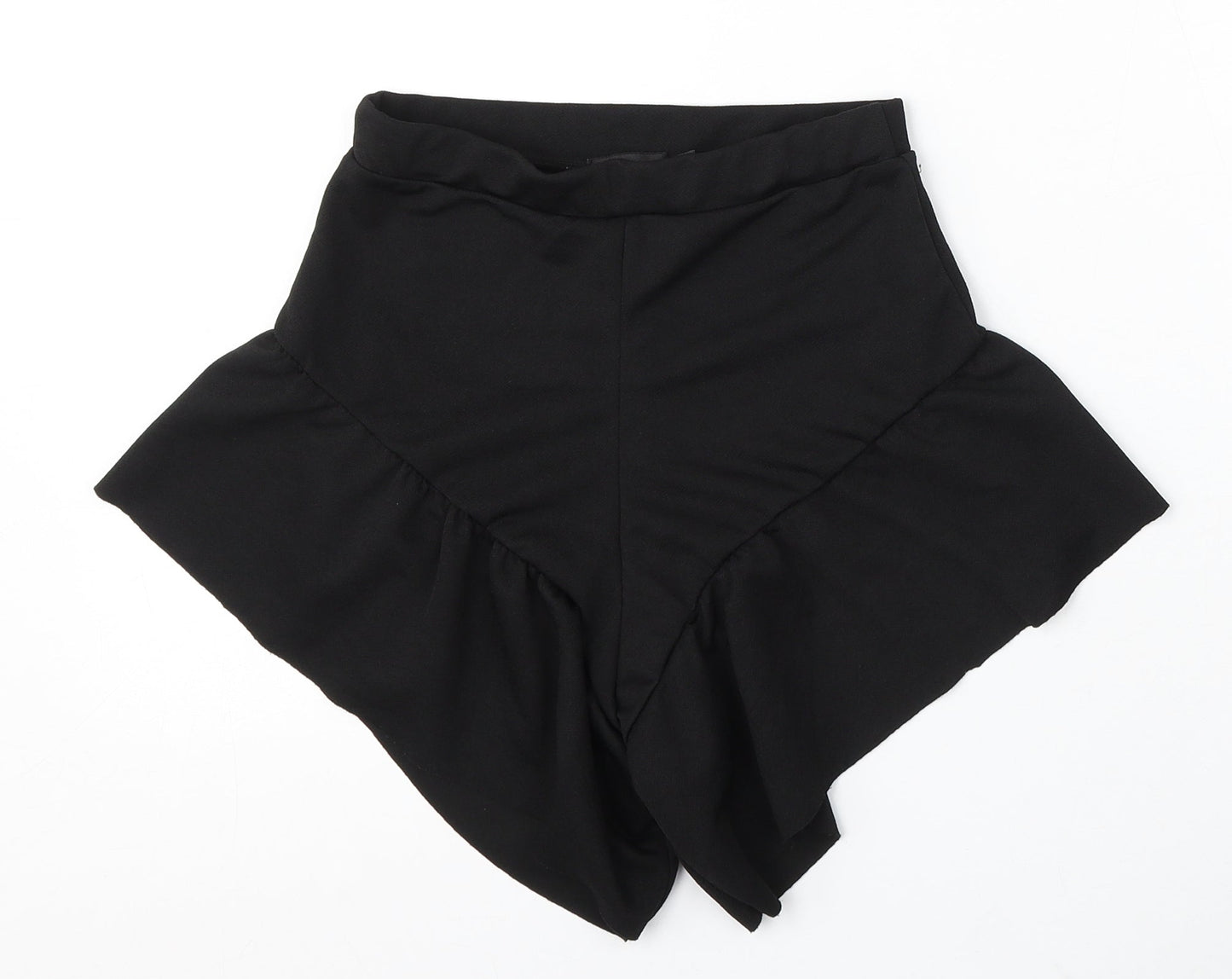 PRETTYLITTLETHING Womens Black Polyester Bermuda Shorts Size 6 L4 in Regular