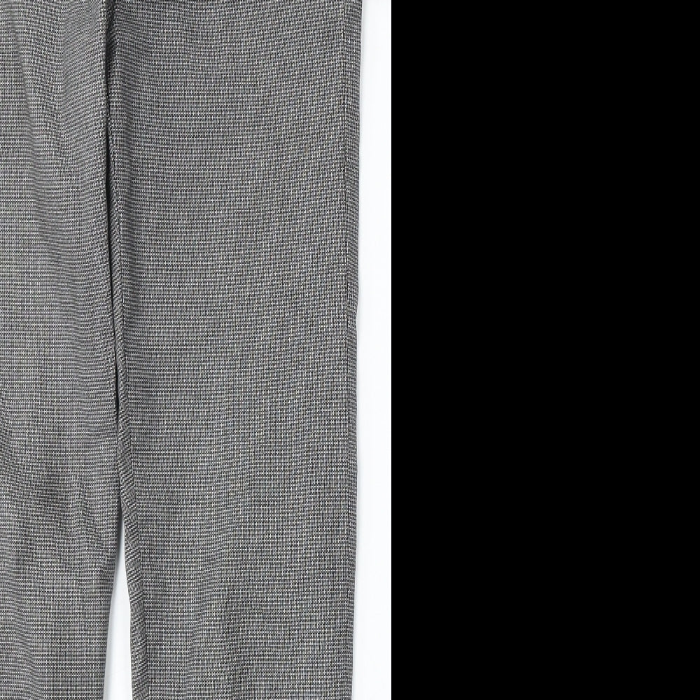 Denim & Co. Womens Grey Geometric Cotton Straight Jeans Size 30 L32 in Regular