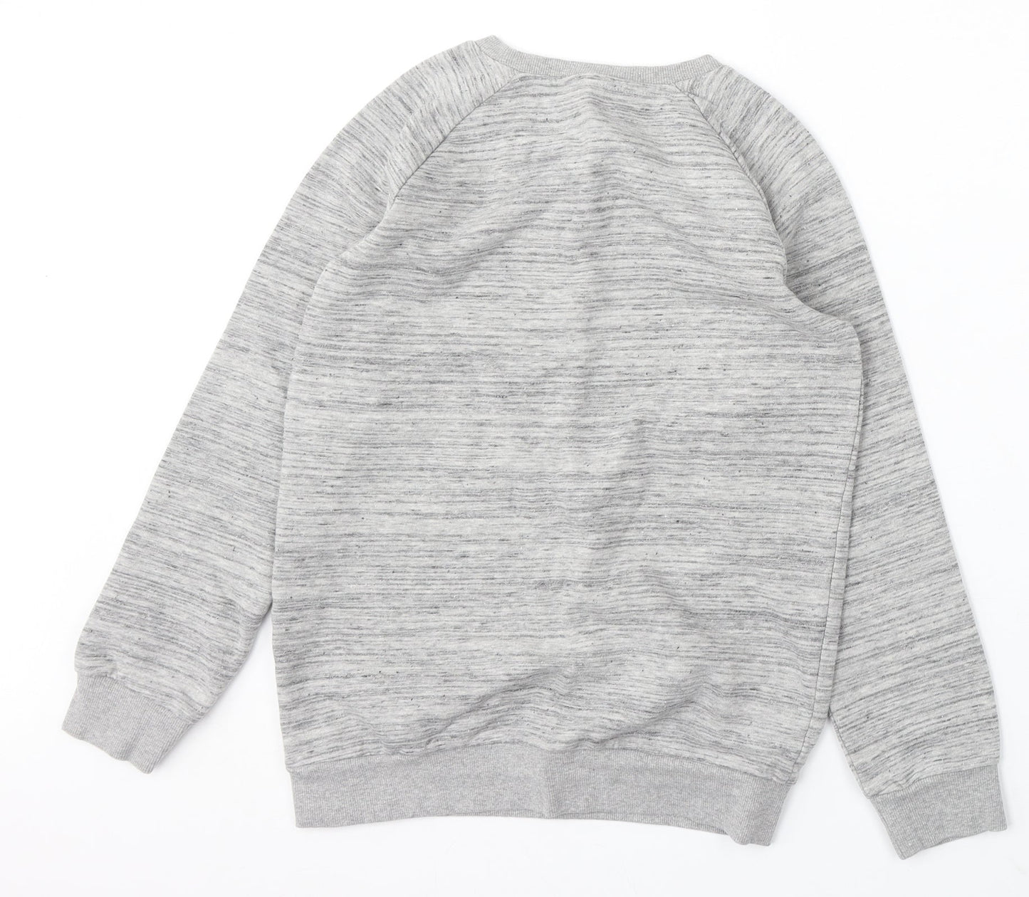 Nutmeg Girls Grey Cotton Pullover Hoodie Size 11-12 Years