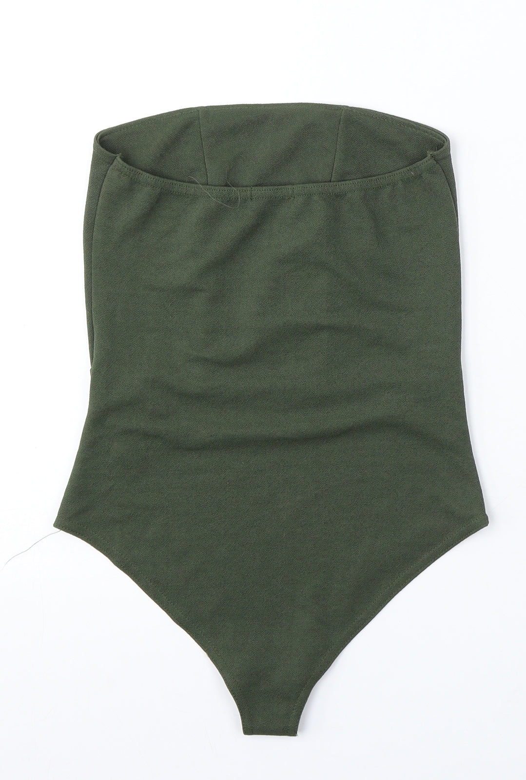 Boohoo Womens Green Polyester Bodysuit One-Piece Size 8 Snap