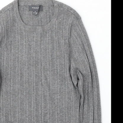 Primark Womens Grey Round Neck Polyester Pullover Jumper Size M