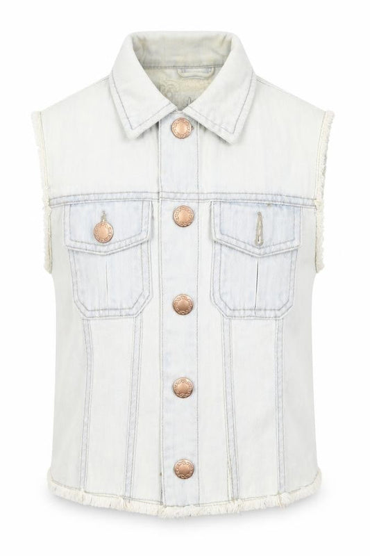 Womens UK Size 10 Denim & Co. Blue Gilet