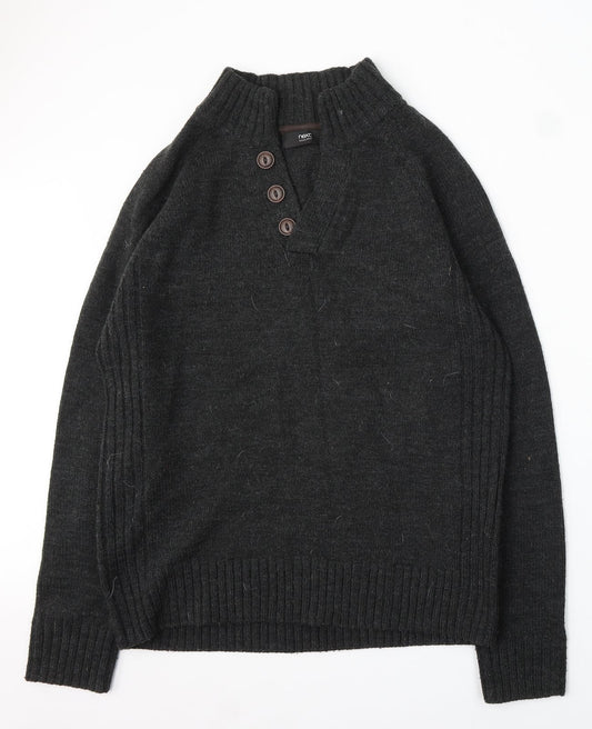 Womens UK Size L NEXT Grey Pullover Jumper