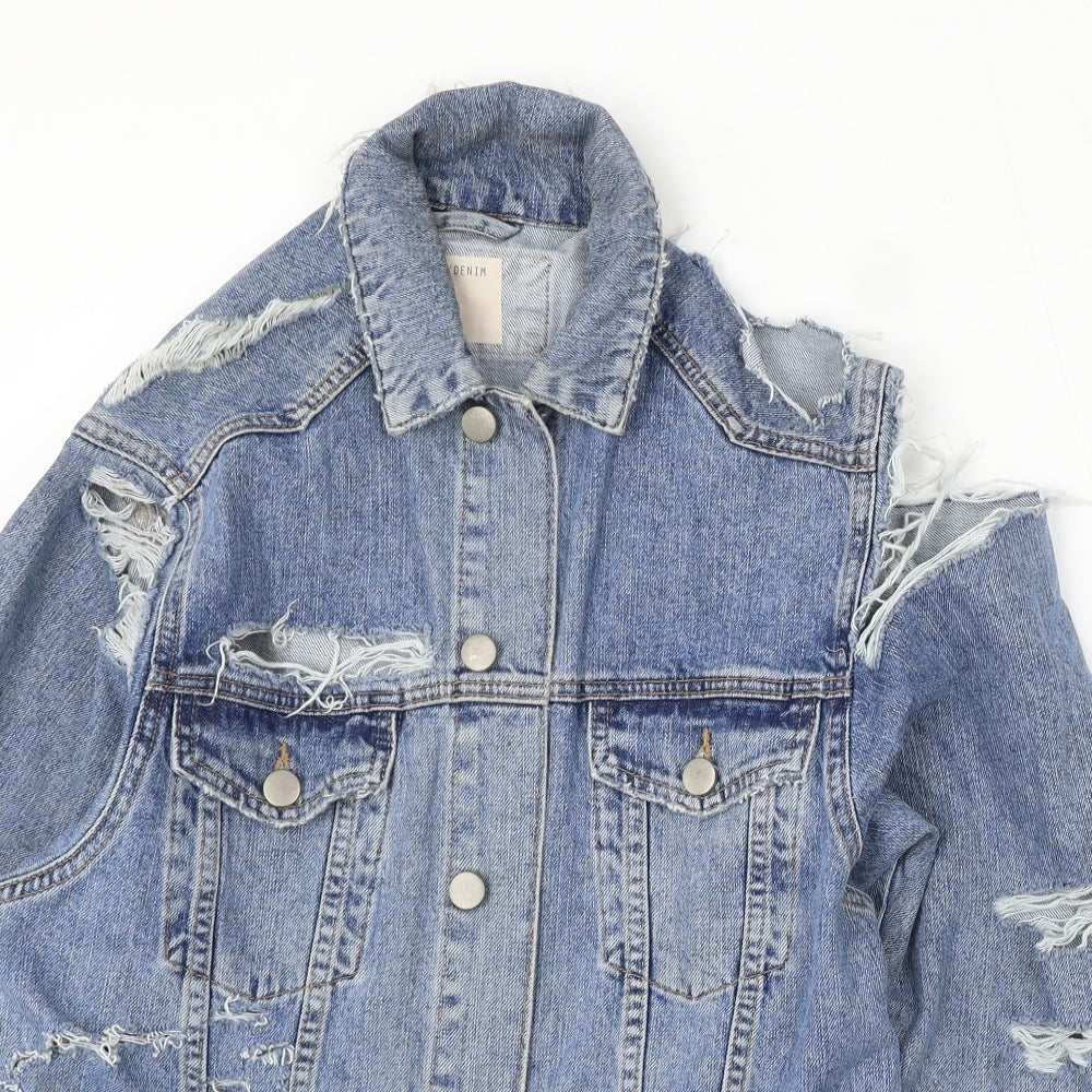 Womens UK Size 4 ASOS Blue Jacket
