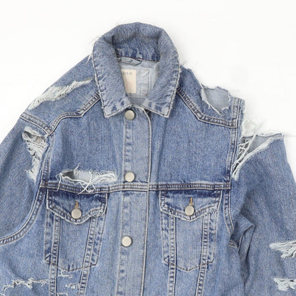 Womens UK Size 4 ASOS Blue Jacket