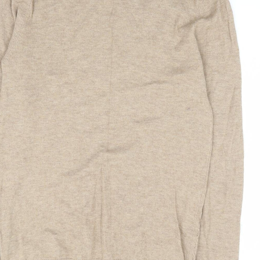 ASOS Mens Brown Round Neck Nylon Pullover Jumper Size M