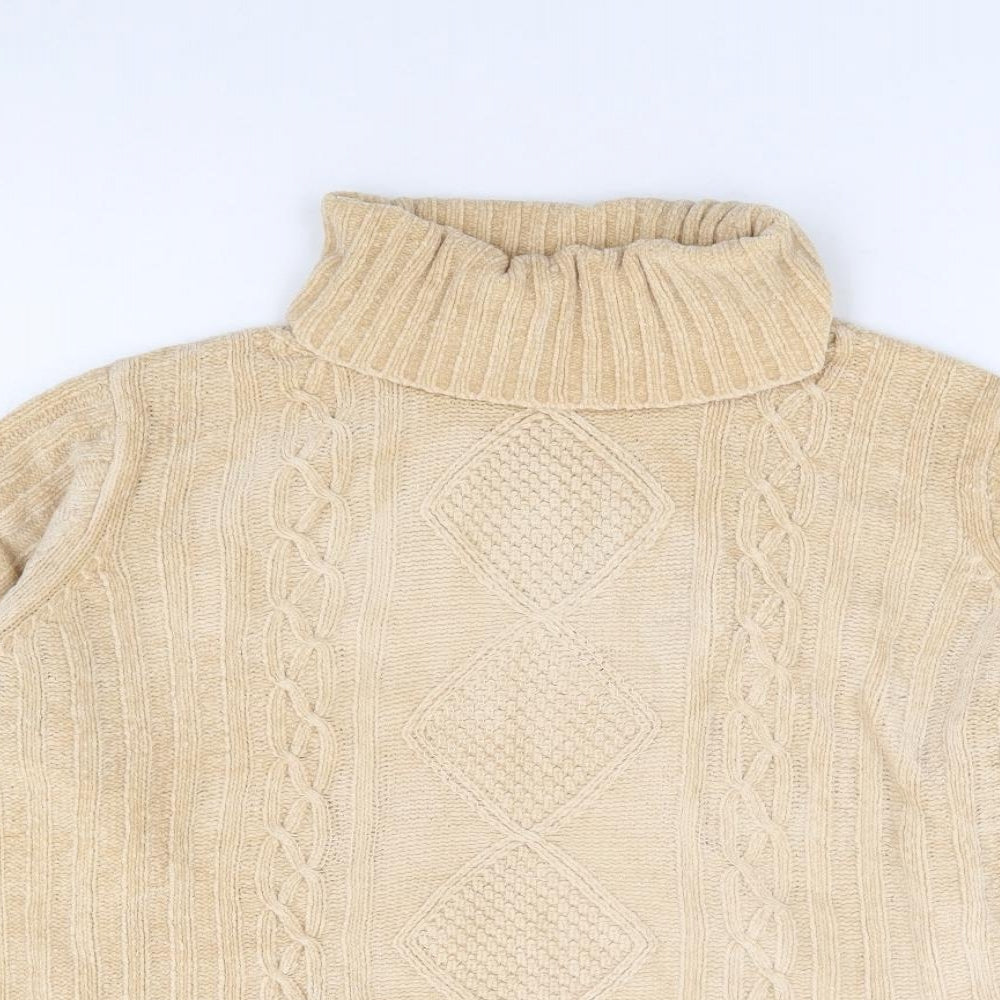 Womens UK Size 12 Preworn Beige Pullover Jumper