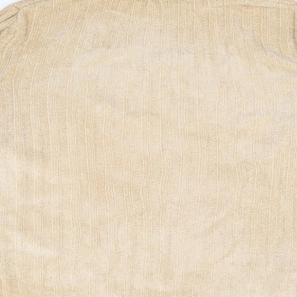 Womens UK Size 12 Preworn Beige Pullover Jumper