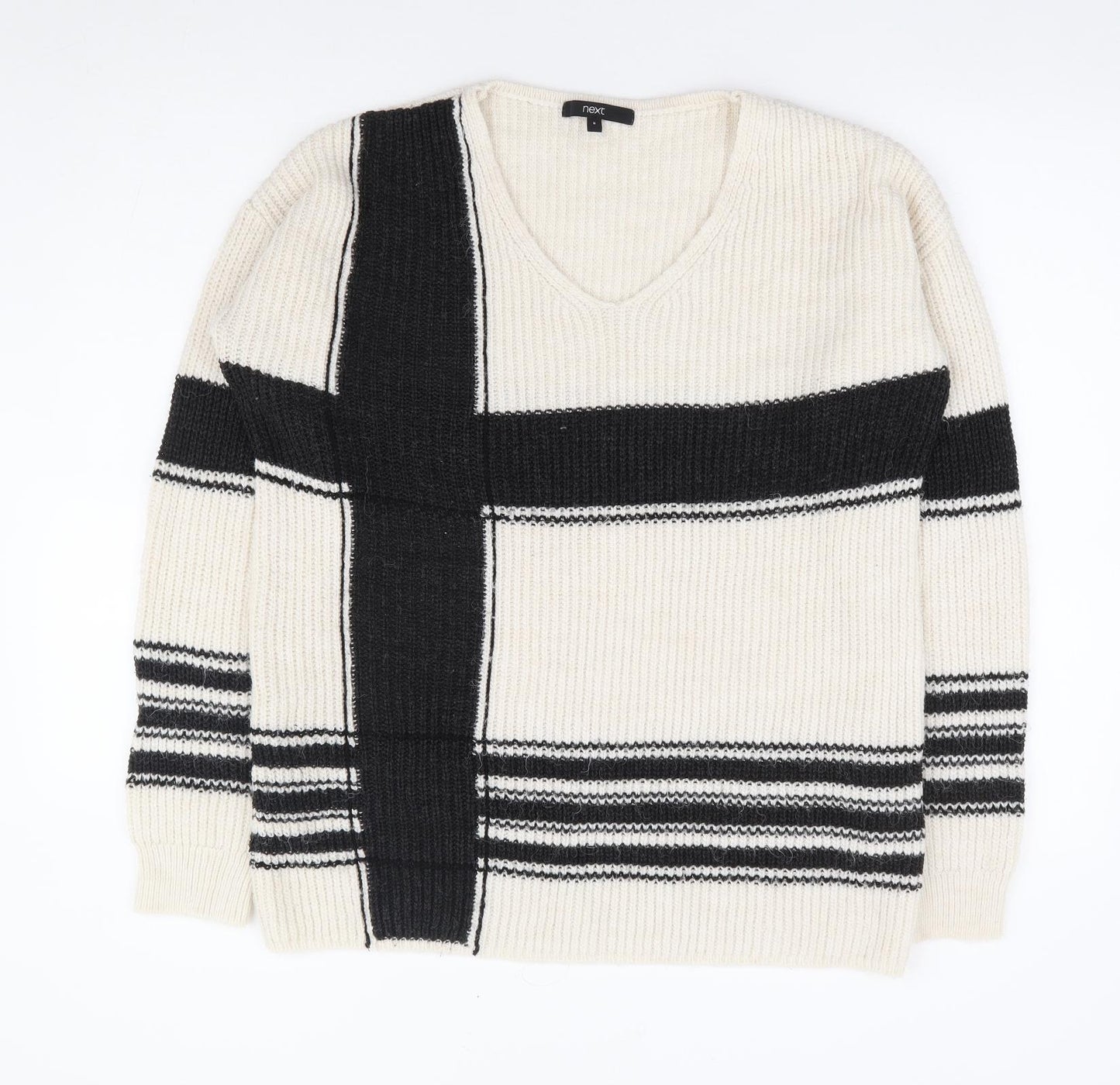 Womens UK Size 8 NEXT Ivory Pullover Jumper