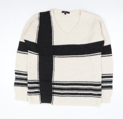 Womens UK Size 8 NEXT Ivory Pullover Jumper