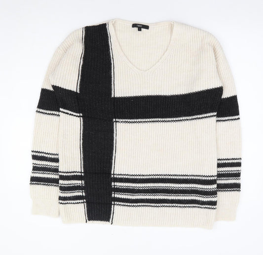 Womens UK Size 8 NEXT Ivory Pullover Jumper