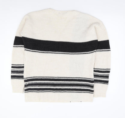 Womens UK Size 8 NEXT Ivory Pullover Jumper
