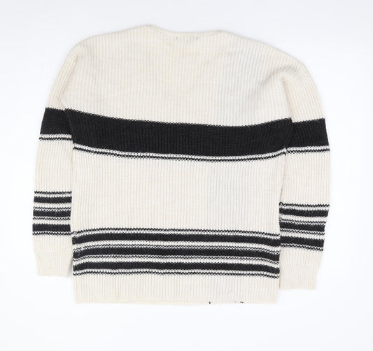Womens UK Size 8 NEXT Ivory Pullover Jumper