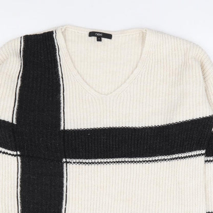 Womens UK Size 8 NEXT Ivory Pullover Jumper