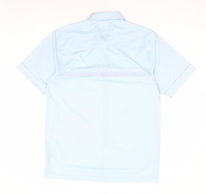 Mens UK Size S Innocentimens Collentions Blue  Button-Up Short Sleeve Casual Shi
