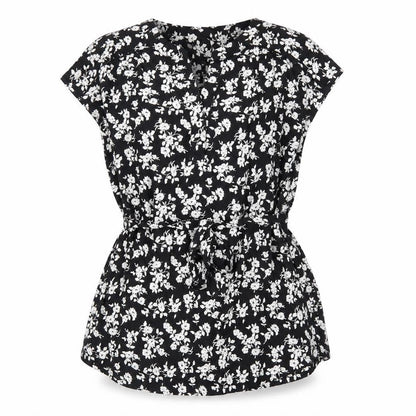 Womens UK Size M JoJo Maman Bébé Black Jersey Blouse