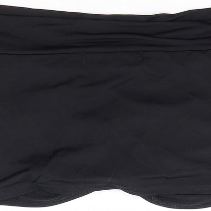 Womens UK Size 6 Missguided Black Cropped T-Shirt