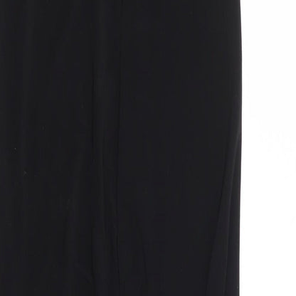 PRETTYLITTLETHING Womens Black Polyester Jumpsuit One-Piece Size 6 L18 in