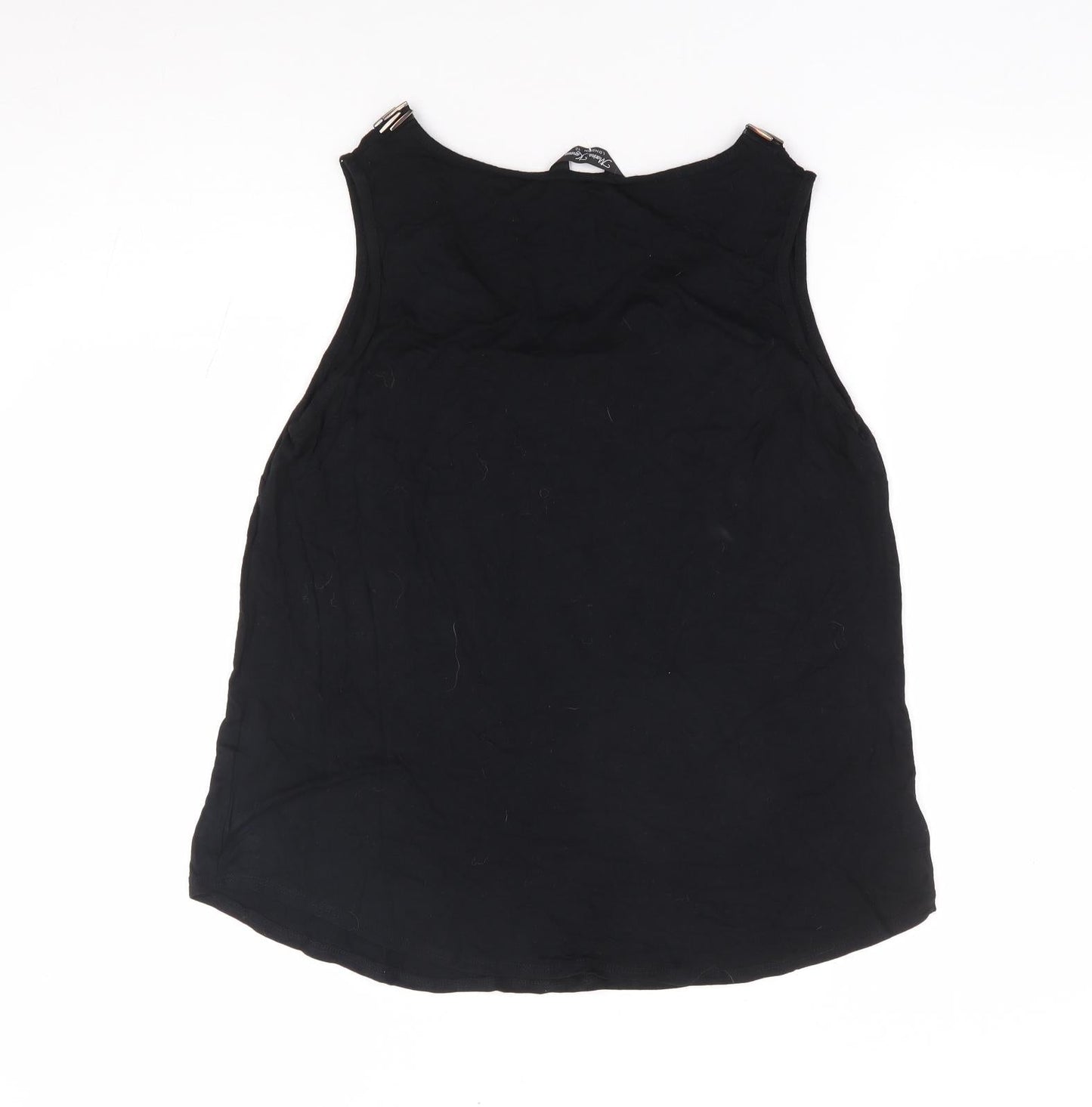 Womens UK Size 12 Marina Kaneva Black Jersey Tank