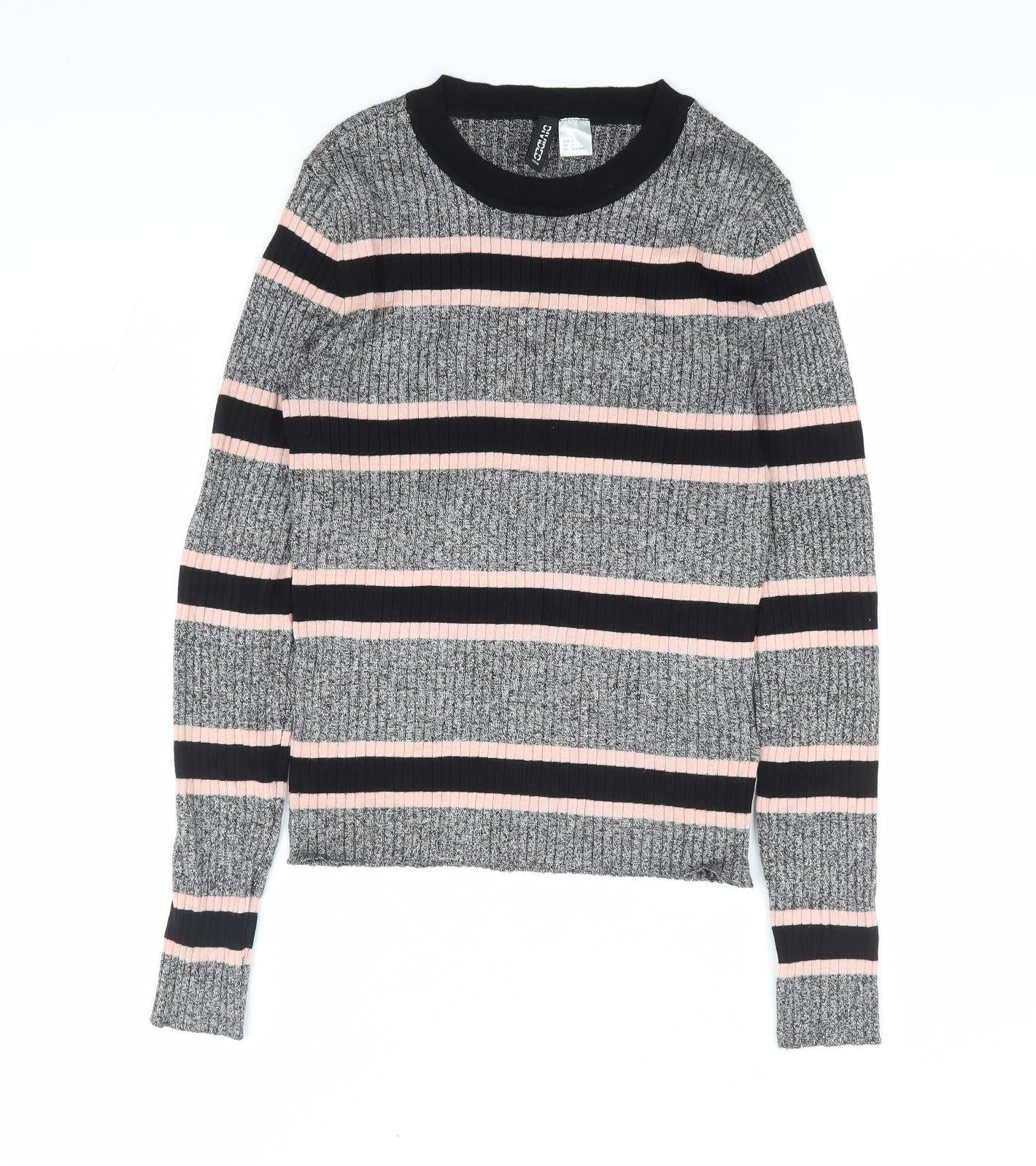 Womens UK Size S H&M Grey Pullover Jumper