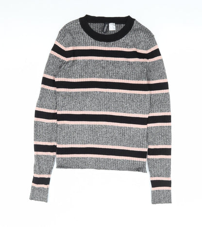 Womens UK Size S H&M Grey Pullover Jumper