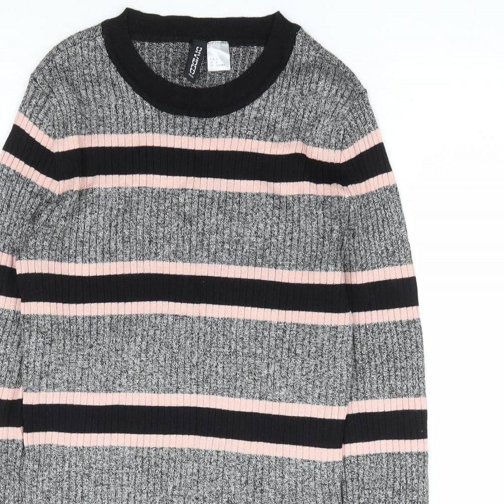 Womens UK Size S H&M Grey Pullover Jumper