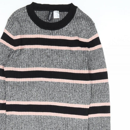 Womens UK Size S H&M Grey Pullover Jumper