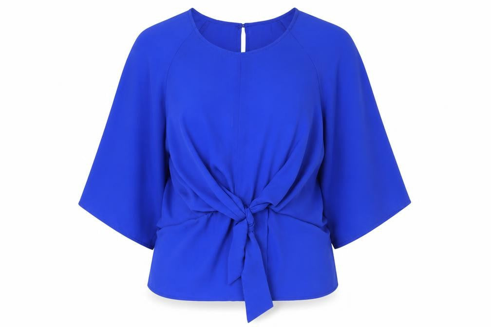 Womens UK Size 14 Avon Blue Kimono Blouse