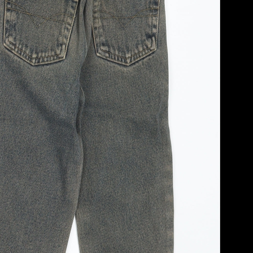Denim & Co. Boys Blue Cotton Straight Jeans Size 2-3 Years Regular