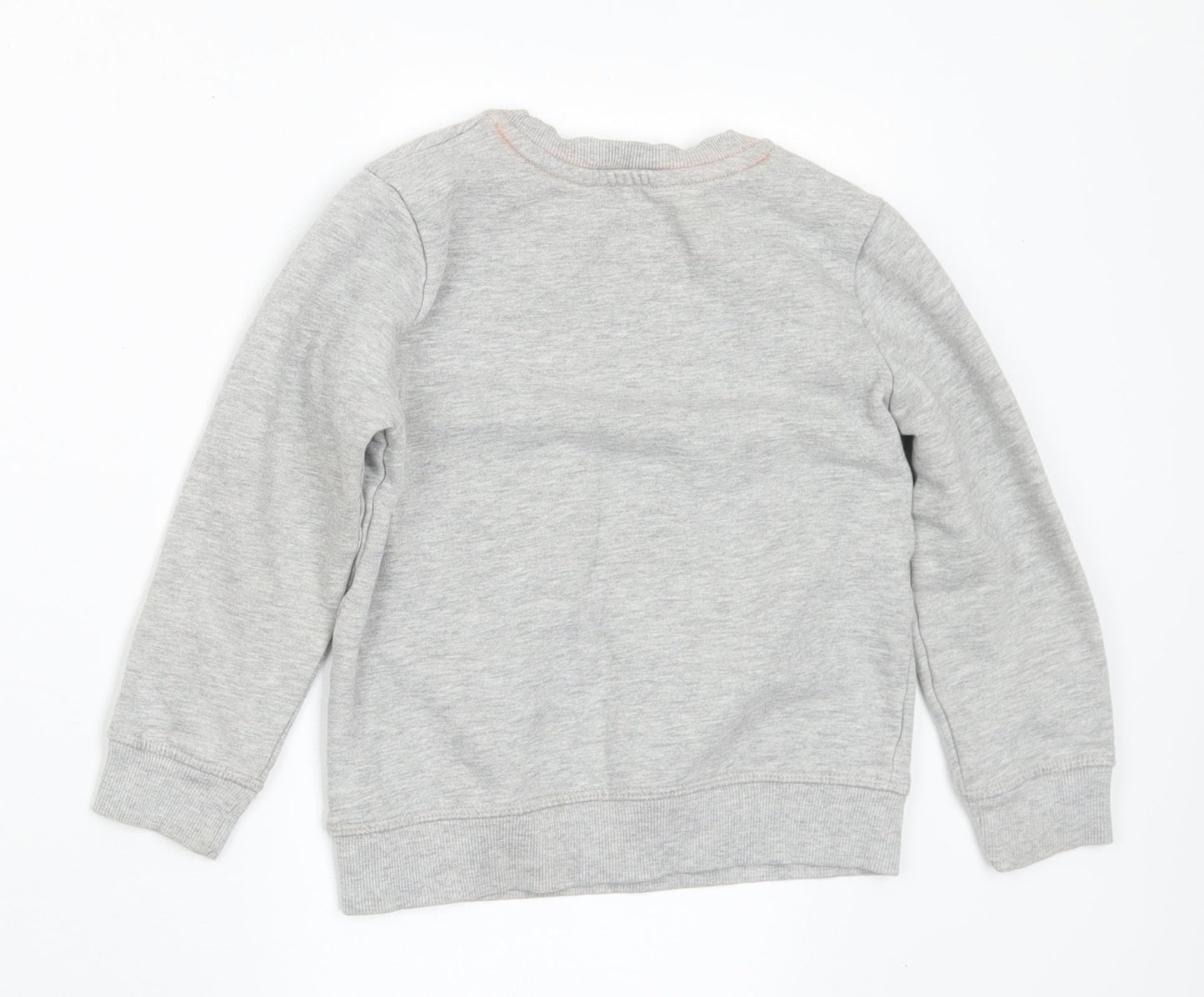 George Boys Grey Cotton Pullover Sweatshirt Size 5-6 Years - Dude