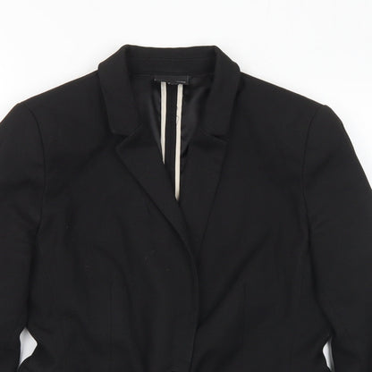NEXT Womens Black Polyester Jacket Suit Jacket Size 10