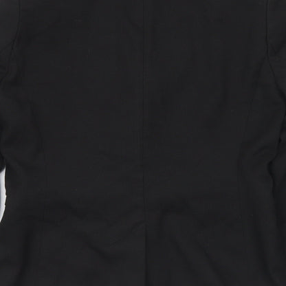 NEXT Womens Black Polyester Jacket Suit Jacket Size 10
