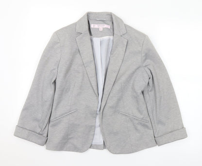 Miss Selfridge Womens Grey Polyester Jacket Suit Size 10