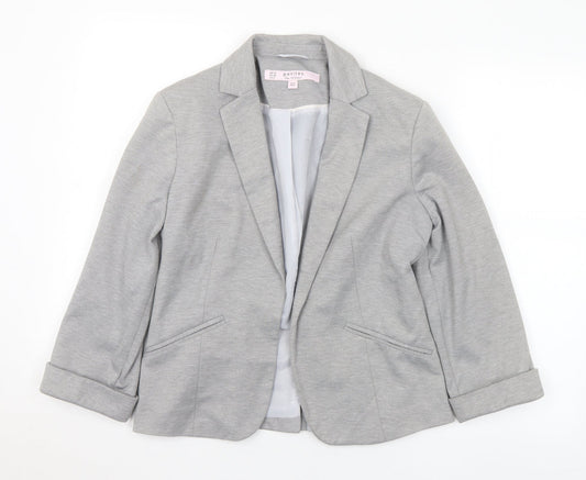 Miss Selfridge Womens Grey Polyester Jacket Suit Size 10