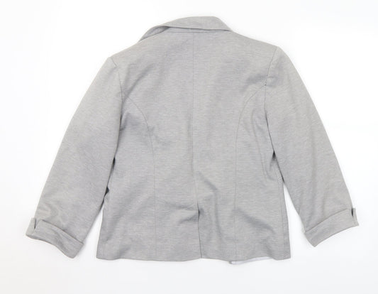 Miss Selfridge Womens Grey Polyester Jacket Suit Size 10