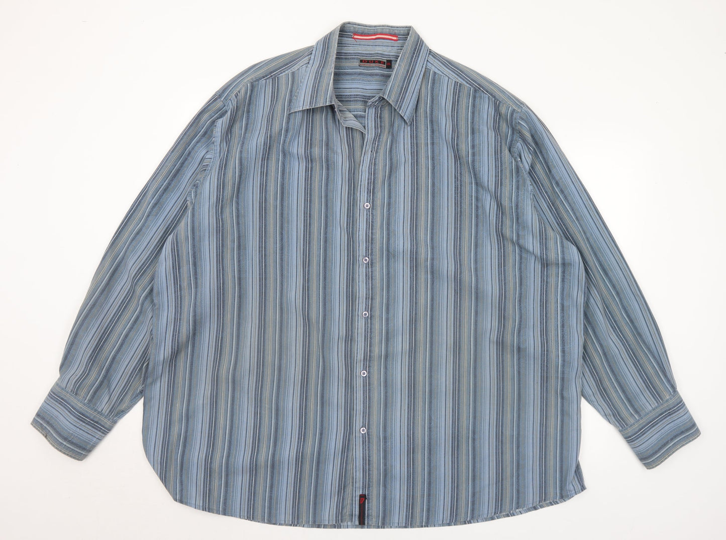 Mens UK Size 2XL Duke Blue  Button-Up Long Sleeve Casual Shirt