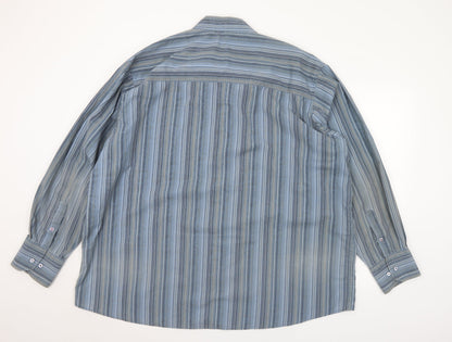 Mens UK Size 2XL Duke Blue  Button-Up Long Sleeve Casual Shirt