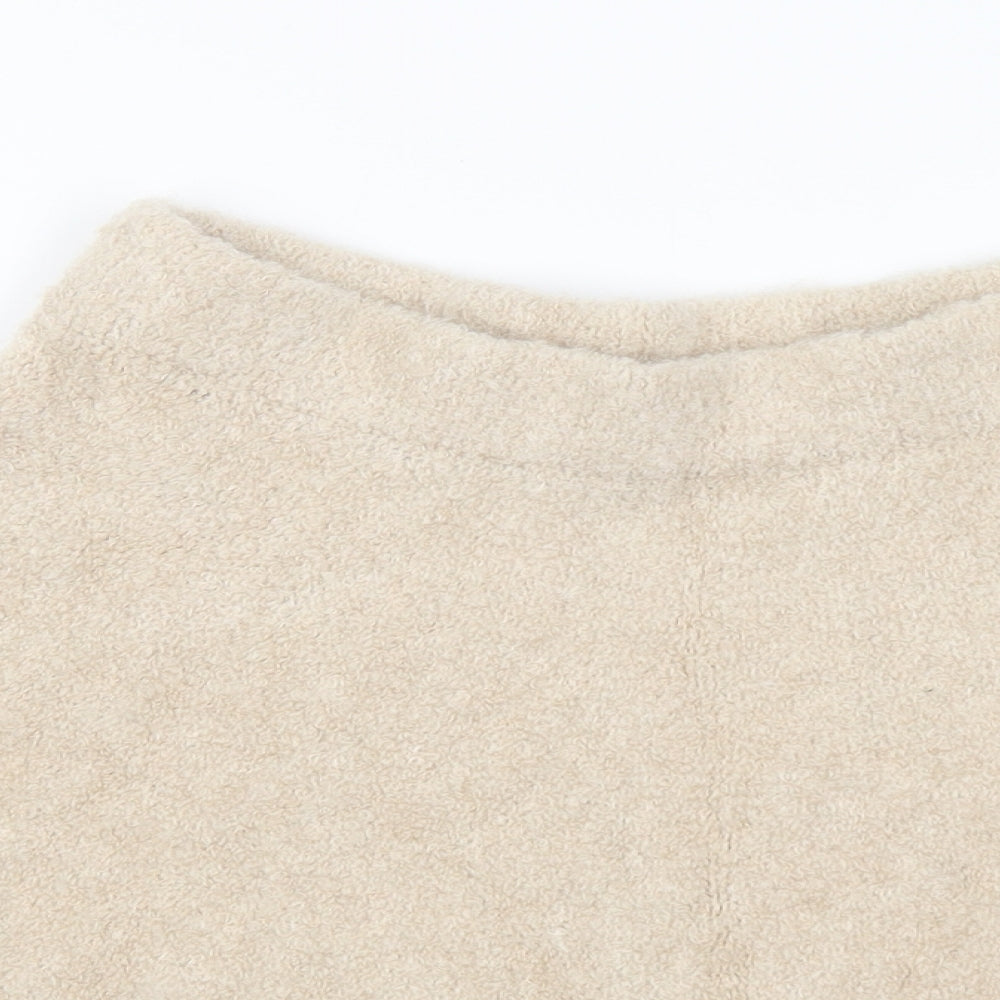 Primark Womens Beige Acrylic A-Line Skirt Size 6