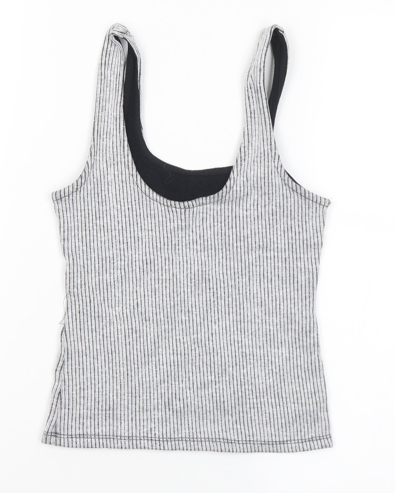 Womens UK Size 6 Topshop Grey Cropped Tank