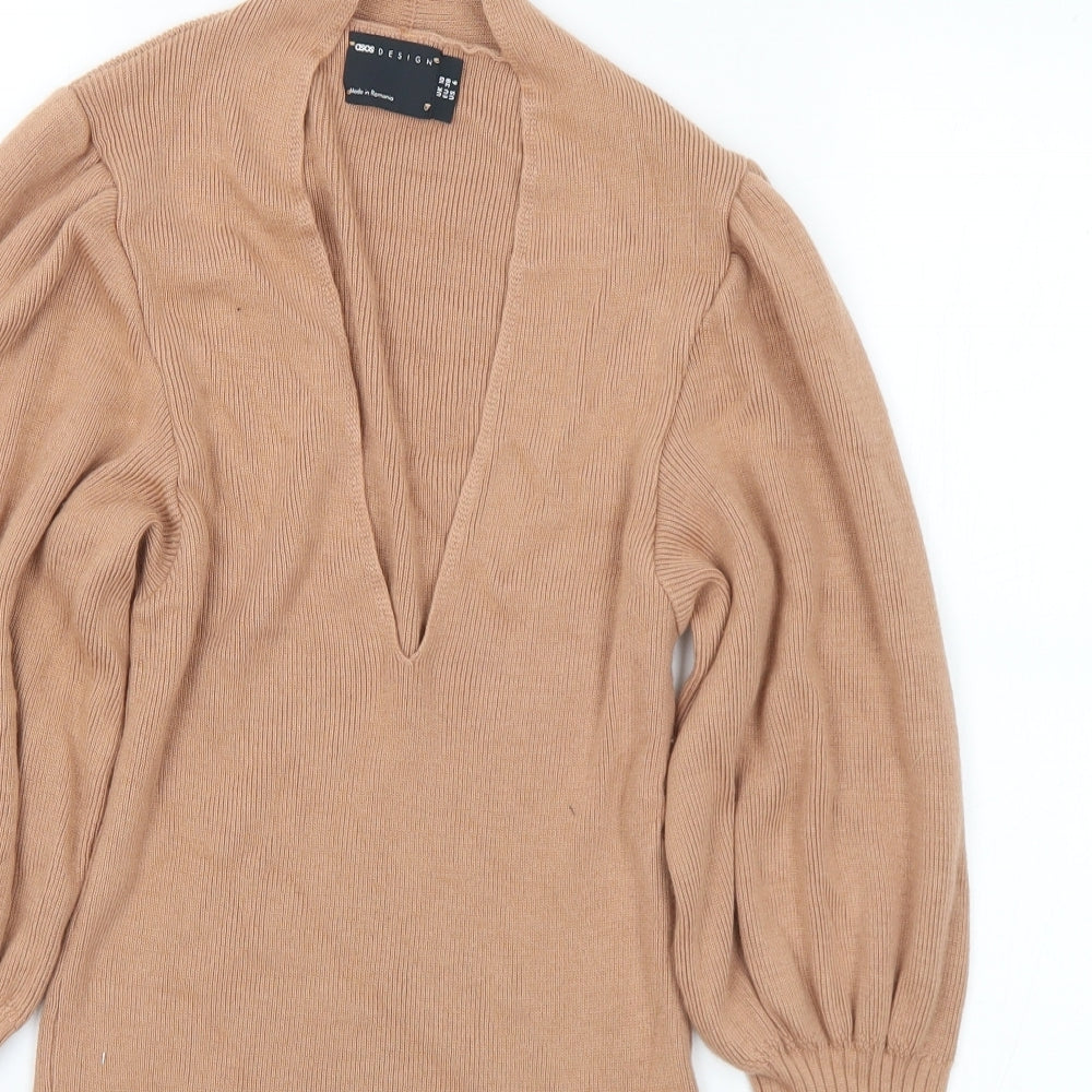 Womens UK Size 10 ASOS Brown Pullover Jumper