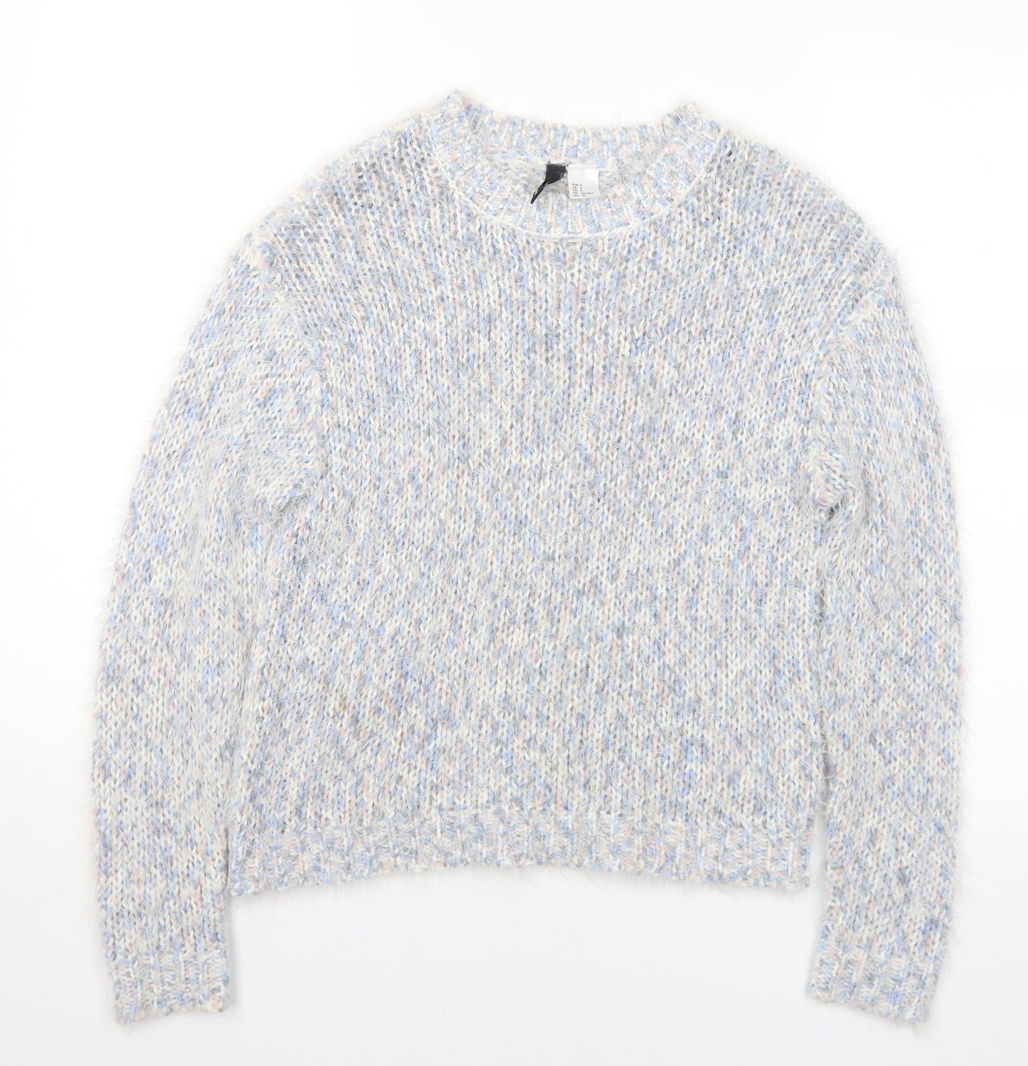 Womens UK Size S Divided Multicoloured Pullover Jumper
