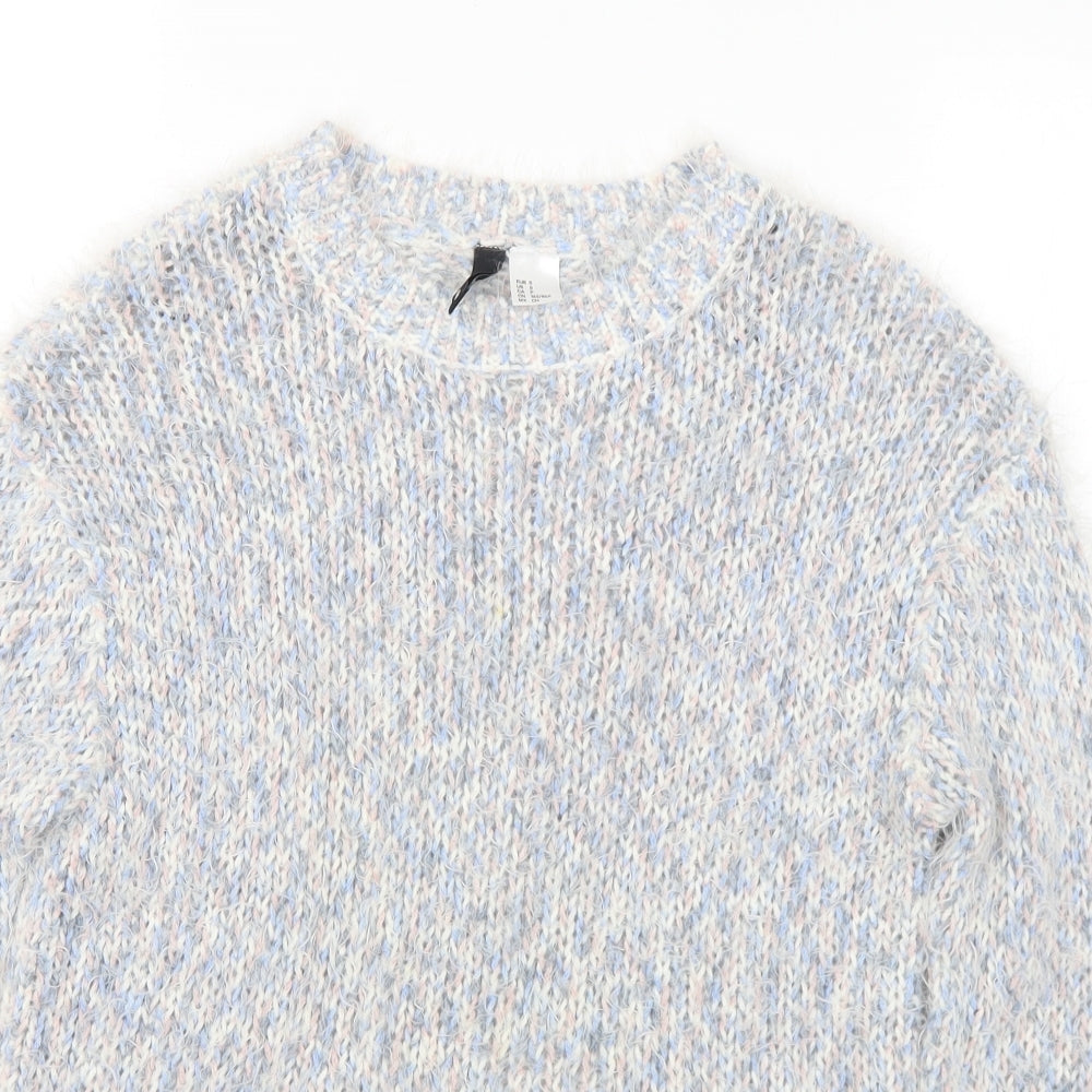 Womens UK Size S Divided Multicoloured Pullover Jumper