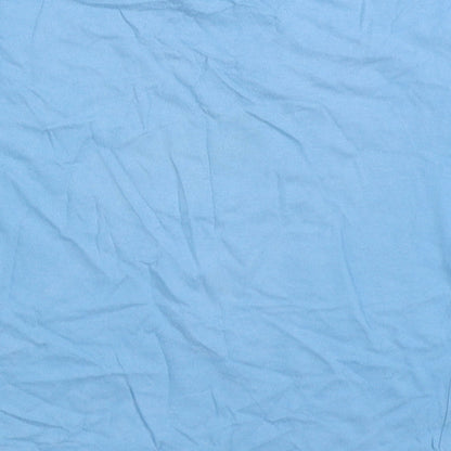 Rebel Boys Blue 100% Cotton Basic T-Shirt Size 5-6 Years Round Neck Pullover