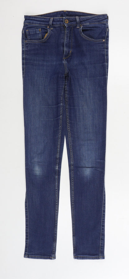 H&M Mens Blue Cotton Skinny Jeans Size 29 in L32 in Regular Zip