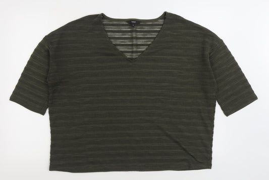 Womens UK Size 14 NEXT Green Pullover Jumper