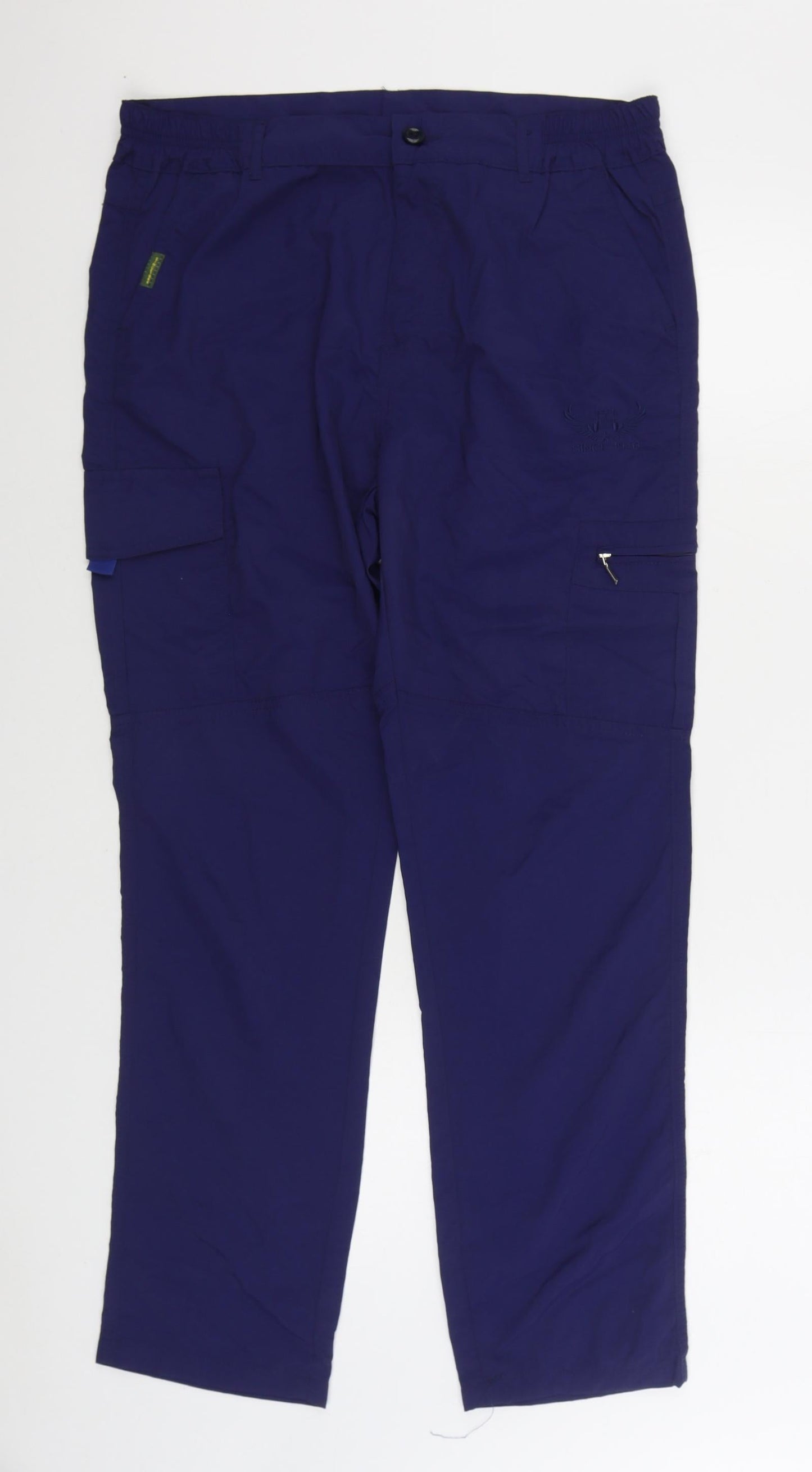 Mens UK Size L Since 1946 Regular Fit Cargo Blue Trousers