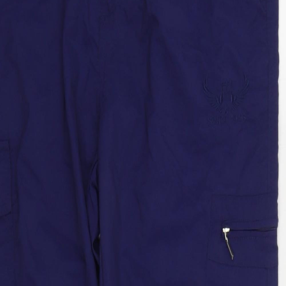 Mens UK Size L Since 1946 Regular Fit Cargo Blue Trousers