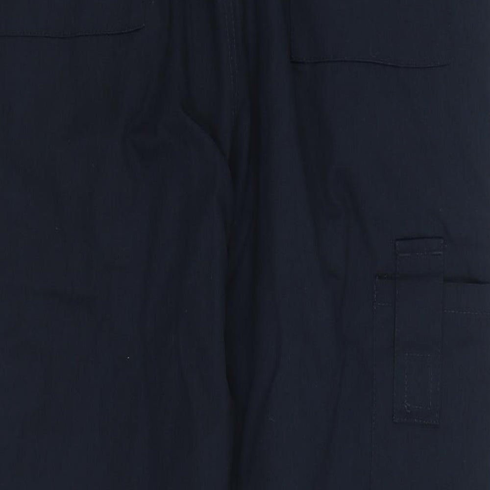 Mens UK Size 34 in BWM Regular Fit Cargo Blue Trousers